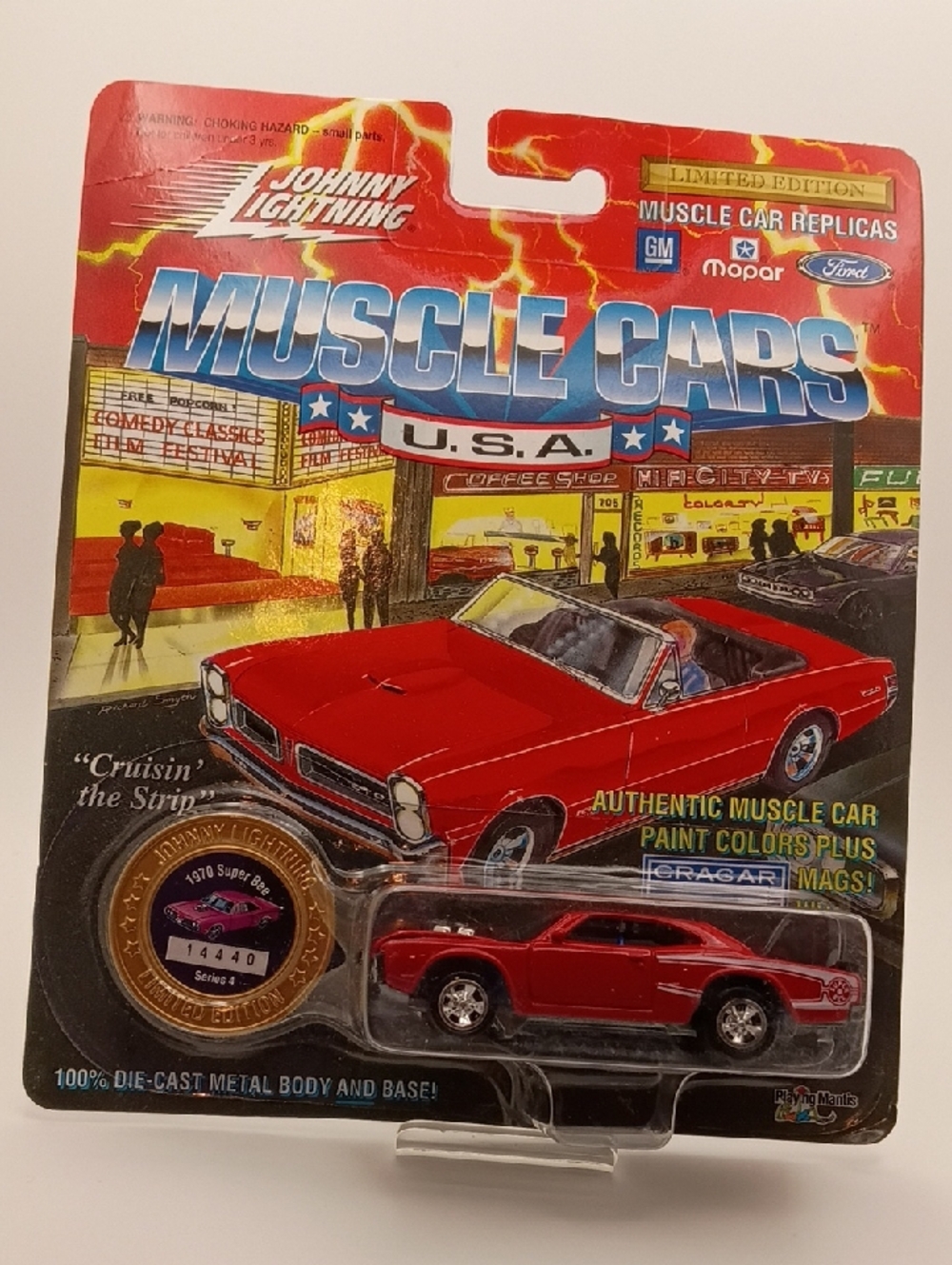 1995 Johnny Lightning MUSCLE CARS USA Series 4 1970 Dodge Super Bee Red!